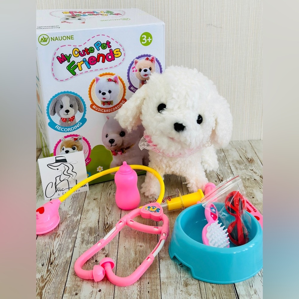 11 Pieces Interactive Walking Dog Toys Pack for Kids, Electronic Remote Contr